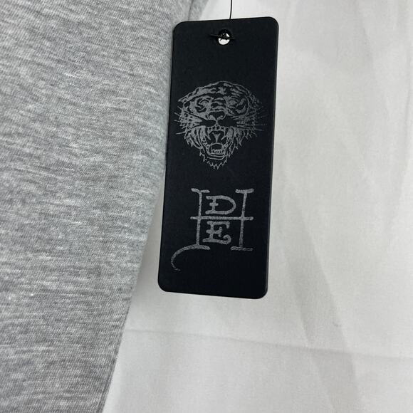 Ed Hardy Men's Tiger Short Sleeve Gray Shirt Crew Neck Size M - Picture 3 of 8